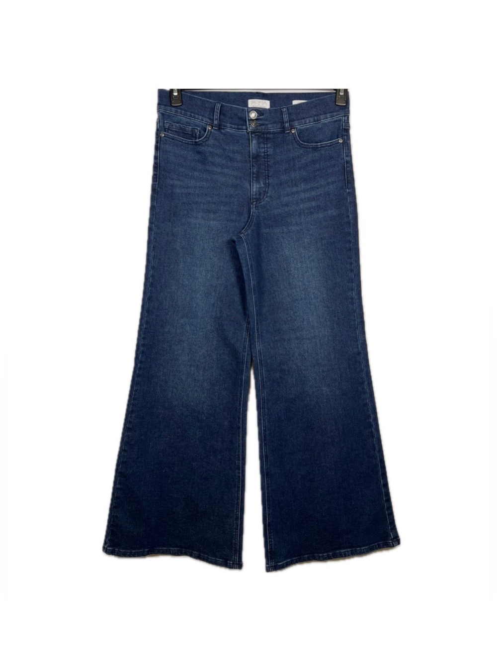 Sofia by Sofia Vergara Margot Wide Leg Jeans Size 12 Dark Wash High Rise Denim